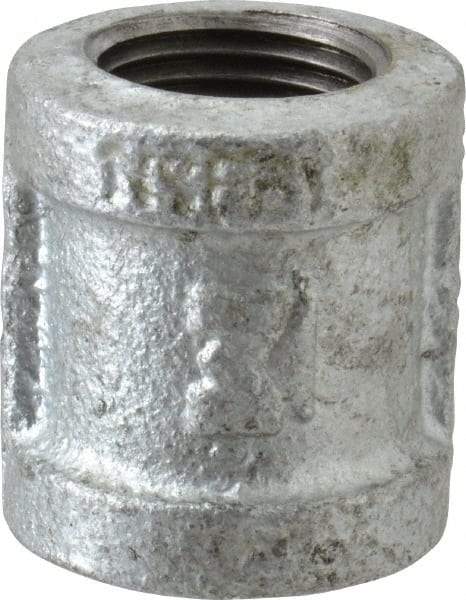 B&K Mueller - Class 150, 1/2" Galvanized Pipe Coupling (Right Hand) - Threaded, Malleable Iron - Eagle Tool & Supply
