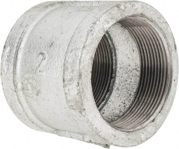 B&K Mueller - Class 150, 2" Galvanized Pipe Coupling (Right Hand) - Threaded, Malleable Iron - Eagle Tool & Supply