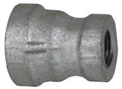 B&K Mueller - Class 150, 1/4 x 1/8" Galvanized Pipe Reducing Coupling - Threaded, Malleable Iron - Eagle Tool & Supply