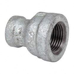 B&K Mueller - Class 150, 3/8 x 1/8" Galvanized Pipe Reducing Coupling - Threaded, Malleable Iron - Eagle Tool & Supply