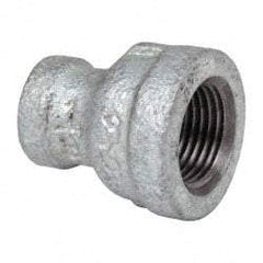 B&K Mueller - Class 150, 3/8 x 1/8" Galvanized Pipe Reducing Coupling - Threaded, Malleable Iron - Eagle Tool & Supply