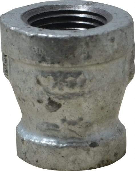 B&K Mueller - Class 150, 3/8 x 1/4" Galvanized Pipe Reducing Coupling - Threaded, Malleable Iron - Eagle Tool & Supply