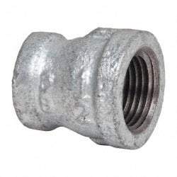 B&K Mueller - Class 150, 1/2 x 3/8" Galvanized Pipe Reducing Coupling - Threaded, Malleable Iron - Eagle Tool & Supply