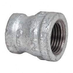 B&K Mueller - Class 150, 1/2 x 3/8" Galvanized Pipe Reducing Coupling - Threaded, Malleable Iron - Eagle Tool & Supply