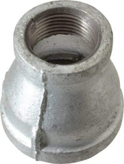 B&K Mueller - Class 150, 1-1/2 x 1" Galvanized Pipe Reducing Coupling - Threaded, Malleable Iron - Eagle Tool & Supply