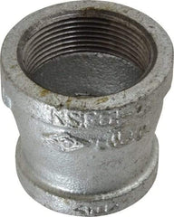 B&K Mueller - Class 150, 1-1/2 x 1-1/4" Galvanized Pipe Reducing Coupling - Threaded, Malleable Iron - Eagle Tool & Supply