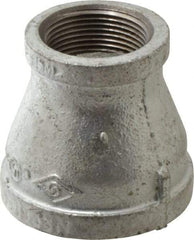 B&K Mueller - Class 150, 2 x 1-1/4" Galvanized Pipe Reducing Coupling - Threaded, Malleable Iron - Eagle Tool & Supply
