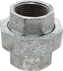 Value Collection - Class 150, 1" Galvanized Pipe Union - Threaded, Malleable Iron - Eagle Tool & Supply