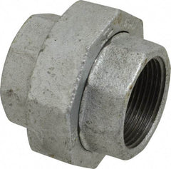 B&K Mueller - Class 150, 1-1/4" Galvanized Pipe Union - Threaded, Malleable Iron - Eagle Tool & Supply