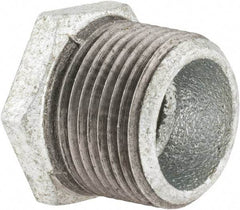 Value Collection - Class 150, 1 x 1/2" Galvanized Pipe Hex Bushing - Threaded, Malleable Iron - Eagle Tool & Supply