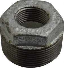B&K Mueller - Class 150, 1-1/2 x 3/4" Galvanized Pipe Hex Bushing - Threaded, Malleable Iron - Eagle Tool & Supply