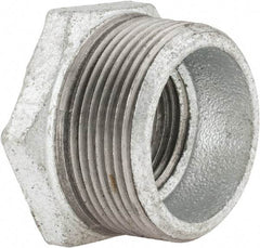 B&K Mueller - Class 150, 1-1/2 x 1" Galvanized Pipe Hex Bushing - Threaded, Malleable Iron - Eagle Tool & Supply