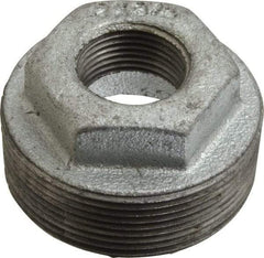 B&K Mueller - Class 150, 2 x 3/4" Galvanized Pipe Hex Bushing - Threaded, Malleable Iron - Eagle Tool & Supply