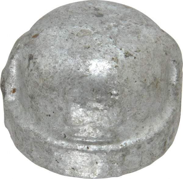B&K Mueller - Class 150, 1/2" Galvanized Pipe End Cap - Threaded, Malleable Iron - Eagle Tool & Supply