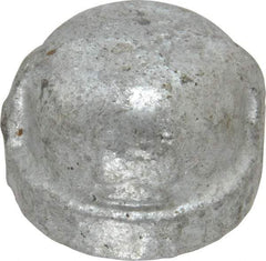 B&K Mueller - Class 150, 1/2" Galvanized Pipe End Cap - Threaded, Malleable Iron - Eagle Tool & Supply
