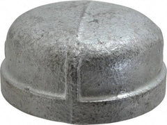 B&K Mueller - Class 150, 2" Galvanized Pipe End Cap - Threaded, Malleable Iron - Eagle Tool & Supply