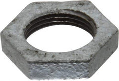 B&K Mueller - Class 150, 3/4" Galvanized Pipe Hex Locknut - Threaded, Malleable Iron - Eagle Tool & Supply