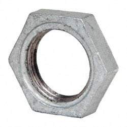 B&K Mueller - Class 150, 1" Galvanized Pipe Hex Locknut - Threaded, Malleable Iron - Eagle Tool & Supply