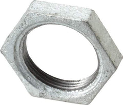 B&K Mueller - Class 150, 1-1/4" Galvanized Pipe Hex Locknut - Threaded, Malleable Iron - Eagle Tool & Supply