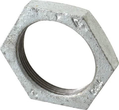 B&K Mueller - Class 150, 2" Galvanized Pipe Hex Locknut - Threaded, Malleable Iron - Eagle Tool & Supply