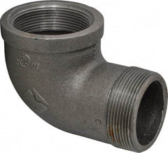 Value Collection - Size 2", Class 150, Malleable Iron Black Pipe 90° Street Elbow - 150 psi, Threaded End Connection - Eagle Tool & Supply