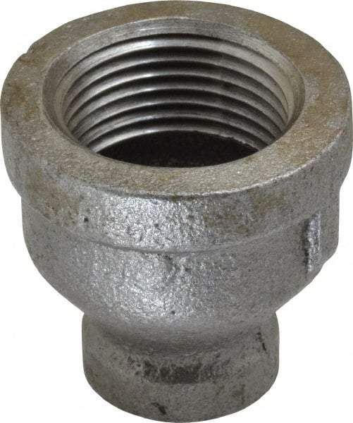 B&K Mueller - Size 3/4 x 1/4", Class 150, Malleable Iron Black Pipe Reducing Coupling - 150 psi, Threaded End Connection - Eagle Tool & Supply