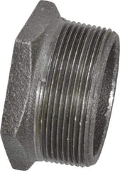 B&K Mueller - Size 2 x 1-1/4", Class 150, Malleable Iron Black Pipe Hex Bushing - 150 psi, Threaded End Connection - Eagle Tool & Supply