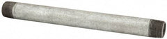 B&K Mueller - Schedule 40, 3/4 x 10" Galvanized Pipe Nipple - Threaded Steel - Eagle Tool & Supply