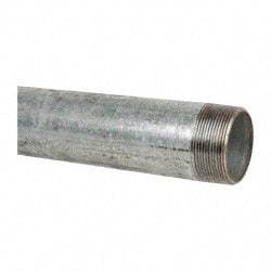 B&K Mueller - Schedule 40, 2 x 18" Galvanized Pipe Nipple - Threaded Steel - Eagle Tool & Supply