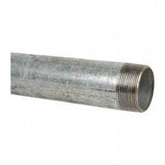 B&K Mueller - Schedule 40, 2 x 18" Galvanized Pipe Nipple - Threaded Steel - Eagle Tool & Supply