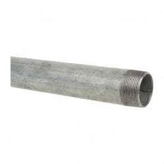 B&K Mueller - Schedule 40, 1-1/2 x 30" Galvanized Pipe Nipple - Threaded Steel - Eagle Tool & Supply