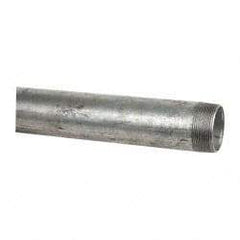 B&K Mueller - Schedule 40, 2 x 60" Galvanized Pipe Nipple - Threaded Steel - Eagle Tool & Supply