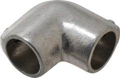 PRO-SAFE - 1" Pipe, 90° Elbow, Malleable Iron Elbow Pipe Rail Fitting - Galvanized Finish - Eagle Tool & Supply