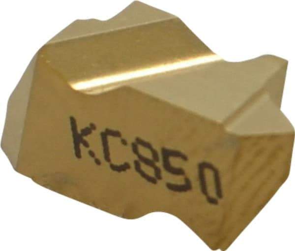 Kennametal - NTK2 Grade KC850, Internal/External Partial Profile 60° Threading Insert - 0.6 to 1.75mm & 14 to 44 TPI Ext Pitch, 10 to 20mm & 12 to 24 TPI Int Pitch, Left Hand Insert, TiC/TiCN/TiN Finish, Carbide - Eagle Tool & Supply