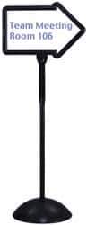 Safco - 64-1/4" High x 25-1/2" Wide Dry Erase Sign - Anodized Aluminum - Eagle Tool & Supply