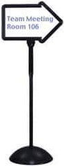 Safco - 64-1/4" High x 25-1/2" Wide Dry Erase Sign - Anodized Aluminum - Eagle Tool & Supply