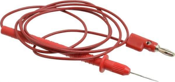 Pomona - Red Electrical Test Equipment Probe - Use with Digital Multimeters - Eagle Tool & Supply