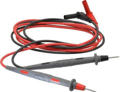 Pomona - Black/Red Electrical Test Equipment Leads Set - Use with Digital Multimeters - Eagle Tool & Supply