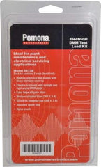 Pomona - Electrical Test Equipment Leads Set - Use with AmProbes Multimeters, Fluke Multimeters, H.P. Multimeters, Tektronix Multimeters, Wavetek Digital Multimeters - Eagle Tool & Supply