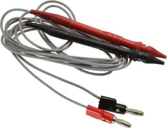 Pomona - Black/Red Electrical Test Equipment Probe Set - Use with Digital Multimeters - Eagle Tool & Supply