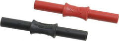 Pomona - Black/Red Electrical Test Equipment Coupler - Use with Digital Multimeters, Test Leads - Eagle Tool & Supply