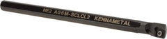 Kennametal - 12.19mm Min Bore Diam, 6" OAL, 3/8" Shank Diam, A-SCLC Indexable Boring Bar - CC.. Insert, Screw Holding Method - Eagle Tool & Supply