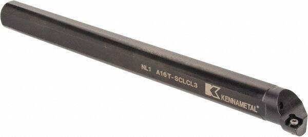 Kennametal - 30.48mm Min Bore Diam, 12" OAL, 1" Shank Diam, A-SCLC Indexable Boring Bar - CC.. Insert, Screw Holding Method - Eagle Tool & Supply
