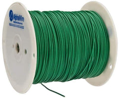 Alpha Wire - 16 AWG, 26 Strand, 305 m OAL, Tinned Copper Hook Up Wire - Green PVC Jacket, 0.092" Diam - Eagle Tool & Supply