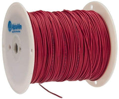 Alpha Wire - 16 AWG, 26 Strand, 305 m OAL, Tinned Copper Hook Up Wire - Red PVC Jacket, 0.092" Diam - Eagle Tool & Supply