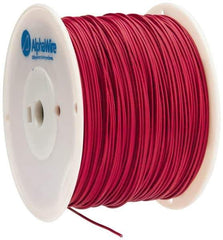 Alpha Wire - 16 AWG, 1 Strand, 305 m OAL, Tinned Copper Hook Up Wire - Red PVC Jacket, 0.083" Diam - Eagle Tool & Supply