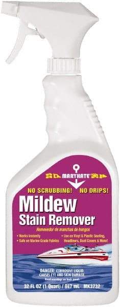 CRC - 32 oz Spray Bottle Mildew Remover - Liquid, Water-Based, Chlorine - Eagle Tool & Supply