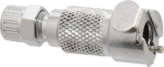 CPC Colder Products - 1/4" Outside Diam, Chrome Plated Brass Push-to-Connect Female Connector - 250 Max psi, Buna Nitrile O-Ring - Eagle Tool & Supply