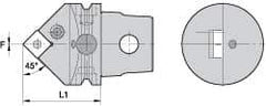 Kennametal - Neutral Cut, Size KM63, SN.. Insert Compatiblity, External Modular Turning & Profiling Cutting Unit Head - 60mm Head Length, Through Coolant, Series Kenlever - Eagle Tool & Supply