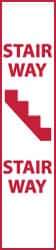 NMC - Stairway - Stairway, Pressure Sensitive Vinyl Fire Sign - 4" Wide x 18" High, Glow-in-the-Dark - Eagle Tool & Supply